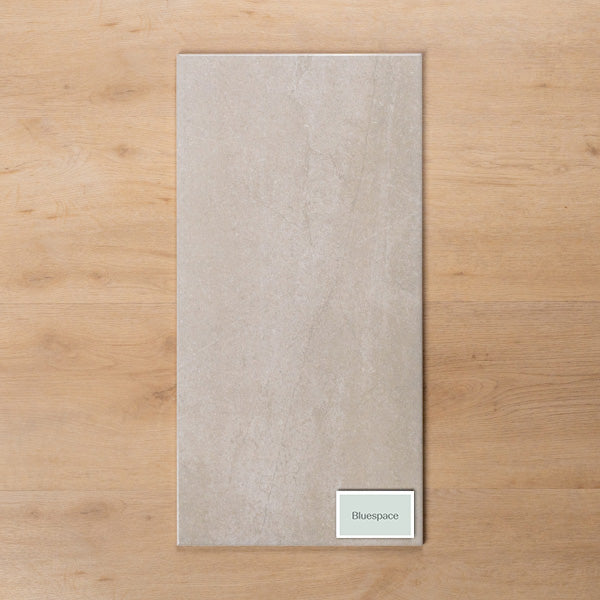 Burleigh Silver Gloss Cushioned Edge Ceramic Tile 300x600mm - The Blue Space