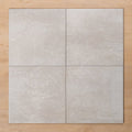 Burleigh Silver Matt Cushioned Edge Porcelain Tile 300x300mm Straight Pattern - The Blue Space