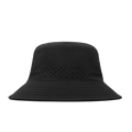 The front view of the melin Caddy Hydro  Bucket Hat in  Black