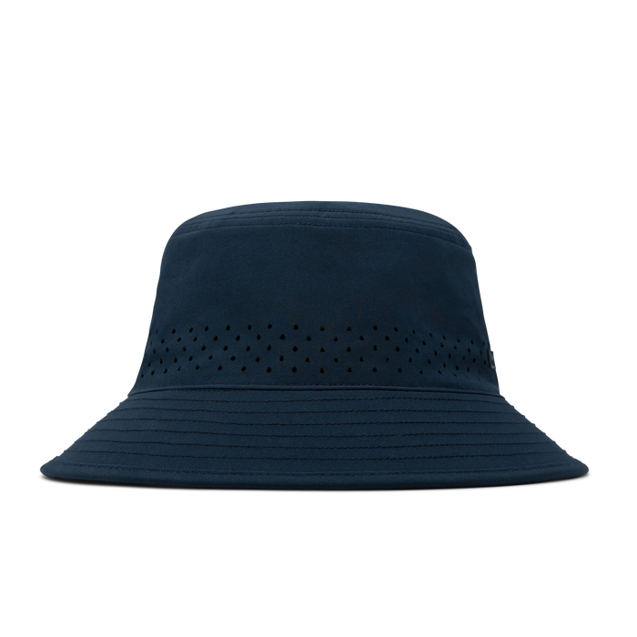 The front view of the melin Caddy Hydro  Bucket Hat in  Navy