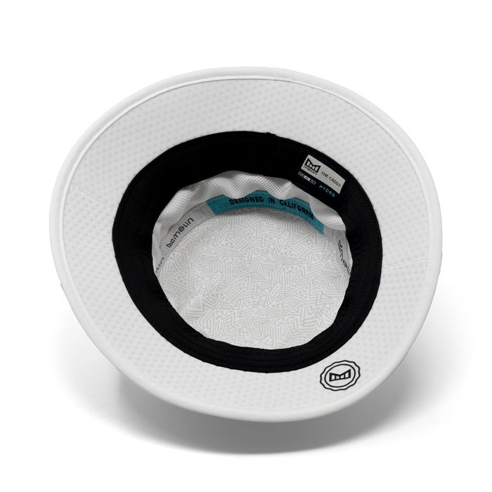 The inside view of the melin Caddy Hydro  Bucket Hat in  White
