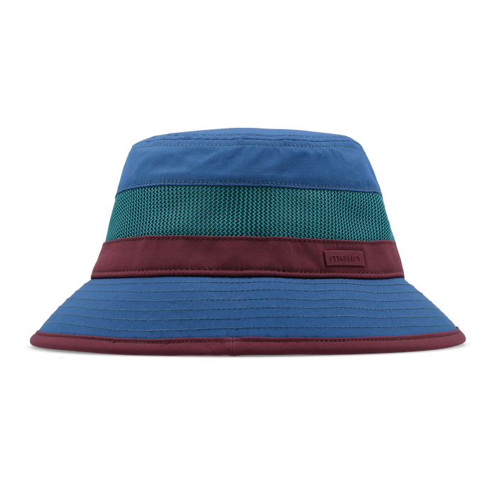 The side view of the melin Bucket Hat Caddy Links Clubhouse Hydro in grandeur
