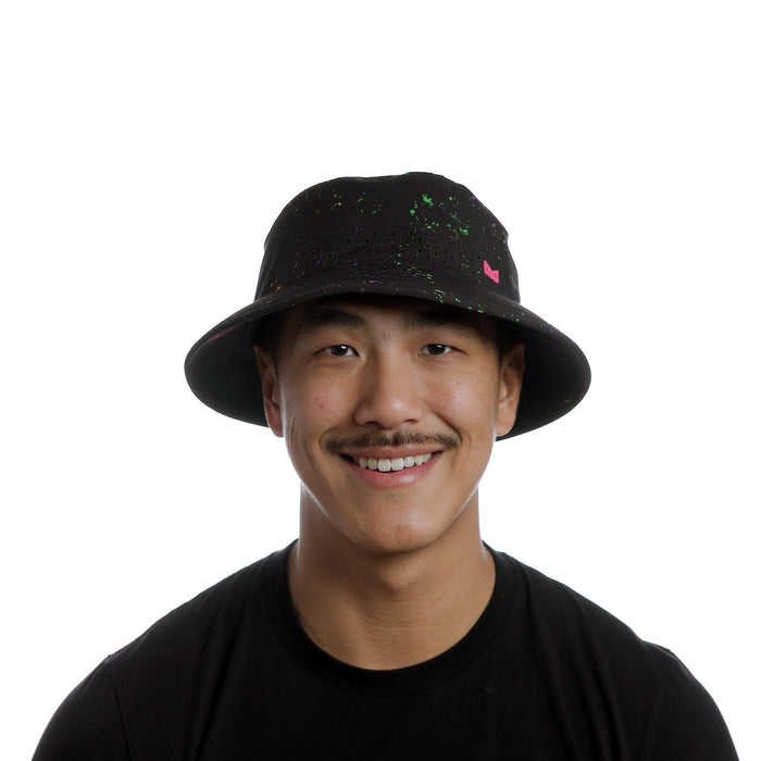 The model-image view of the melin Bucket Hat Caddy Neon Hydro in Black
