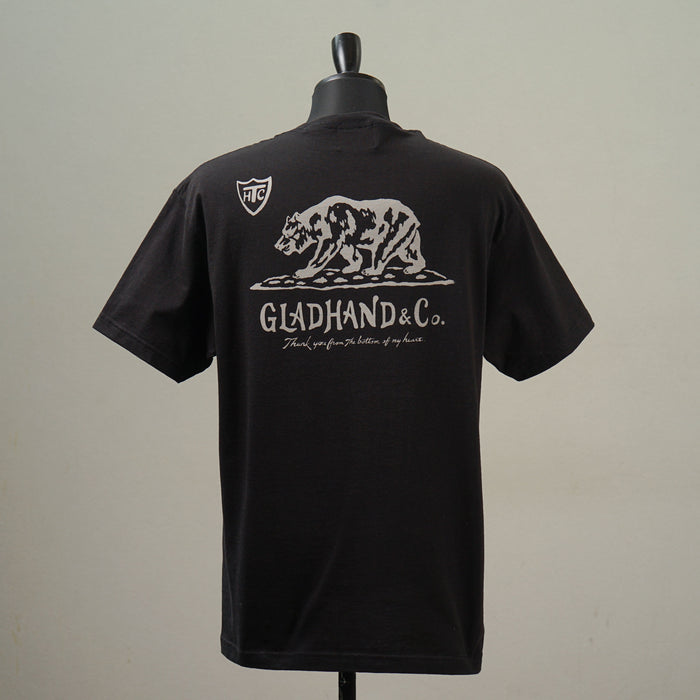 CALIFORNIA GRIZZLY - S/S T-SHIRTS - BLACK