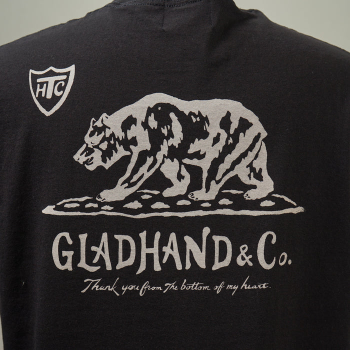 CALIFORNIA GRIZZLY - S/S T-SHIRTS - BLACK