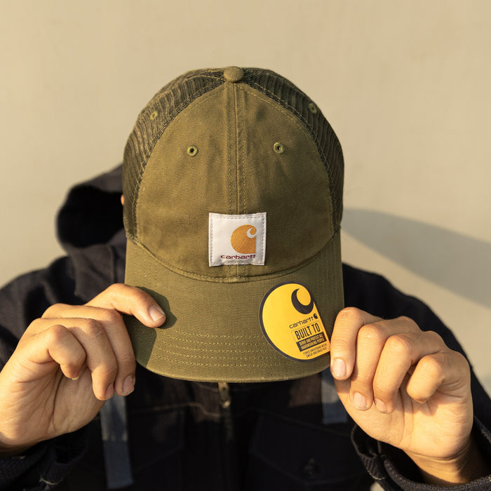 CANVAS MESH-BACK CAP - BASIL