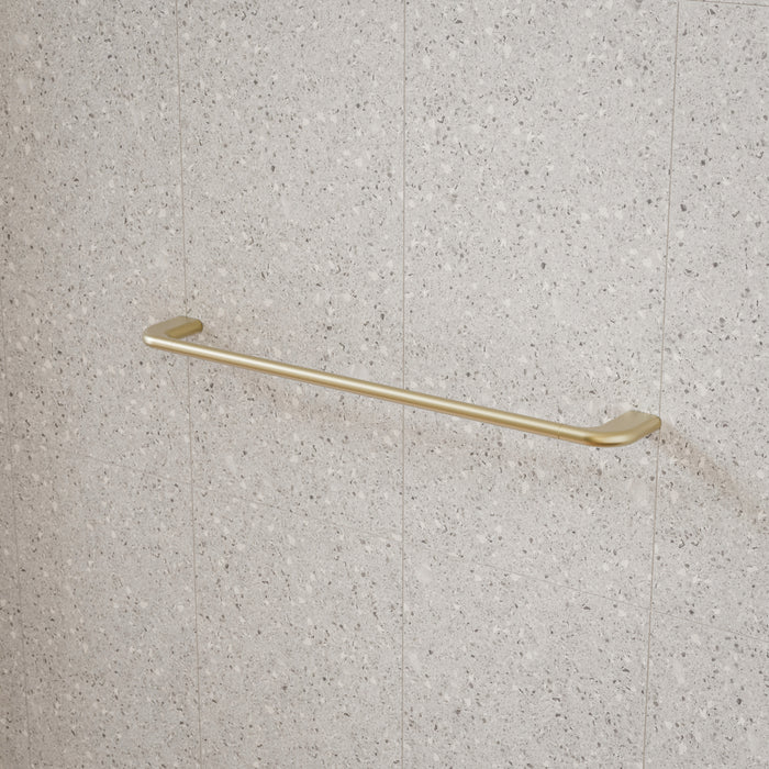 Caroma Contura II 620mm Single Towel Rail - Brushed Brass