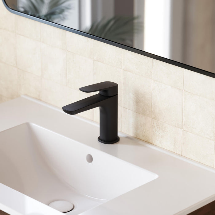 Caroma Contura II Basin Mixer - Matte Black 849050B6AF  | The Blue Space