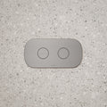 Caroma Contura II Invisi Series II Round DC Dual Flush Button Panel - Brushed Nickel