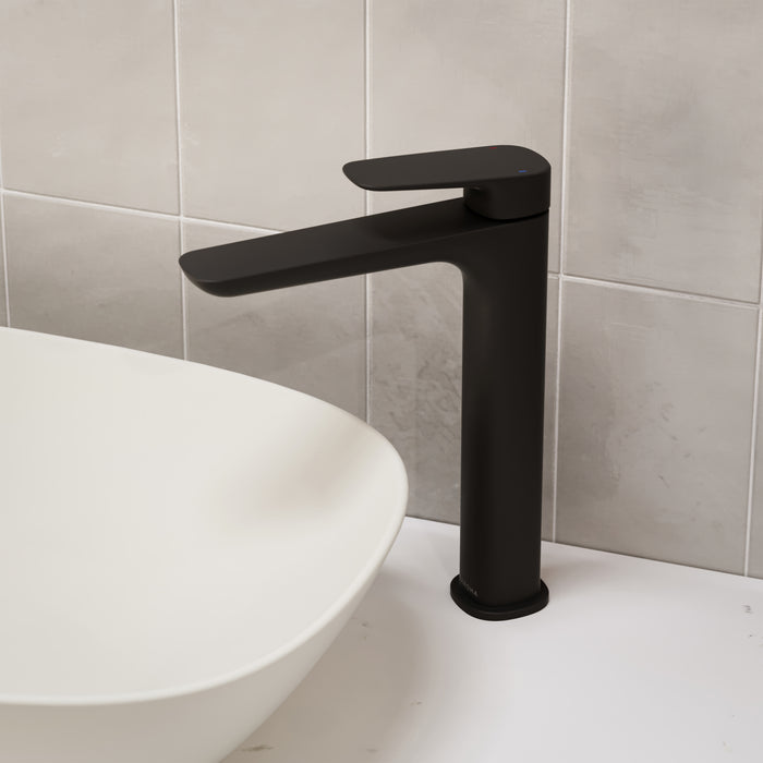 Caroma Contura II Tower Basin Mixer - Matte Black