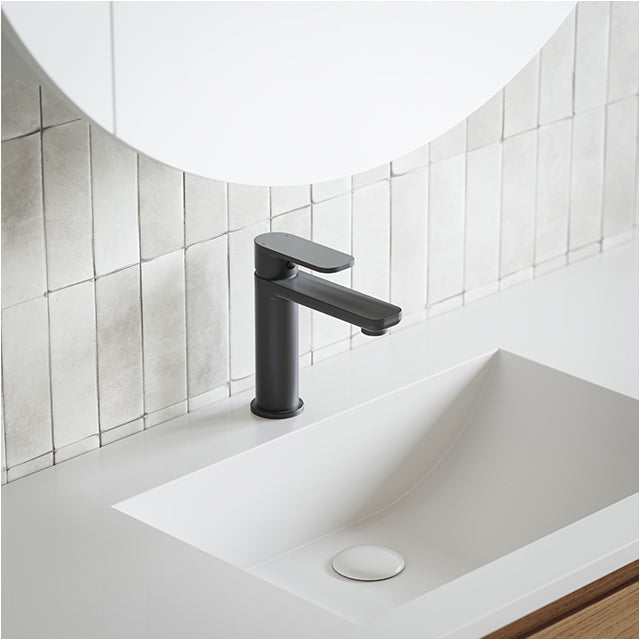 Caroma Luna Lead Free Basin Mixer Black
