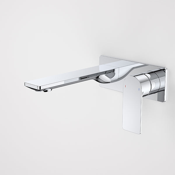 Caroma Urbane II 180mm Wall Basin/Bath Mixer Rectangle Chrome - The Blue Space