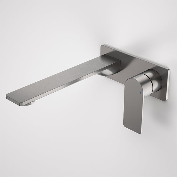 Caroma Urbane II 220mm Wall Basin/Bath Mixer Rectangle Gunmetal - The Blue Space