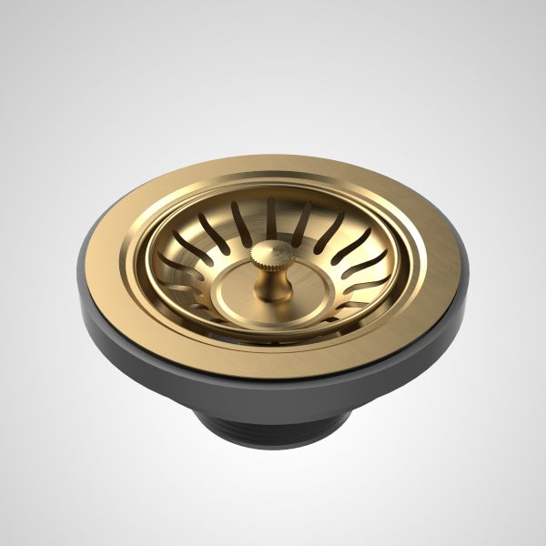 The Blue Space Caroma Urbane II Basket Waste Brushed Brass