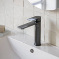 Caroma Urbane II Lead Free Mid Tower Basin Mixer Gunmetal  | The Blue Space