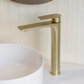 Caroma Urbane II Lead Free Tower Basin Mixer Brushed Brass  | The Blue Space
