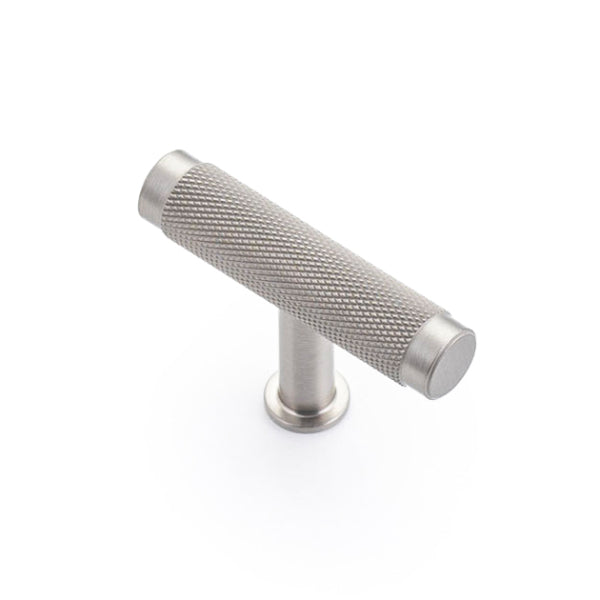 Castella Chelsea T Knob Dull Brushed Nickel 50mm - The Blue Space