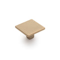 Castella Monaco Square Knob Matt Gold 35mm - The Blue Space