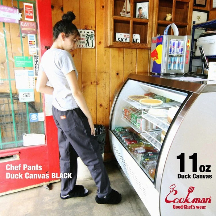 CHEF PANTS DUCK CANVAS - BLACK