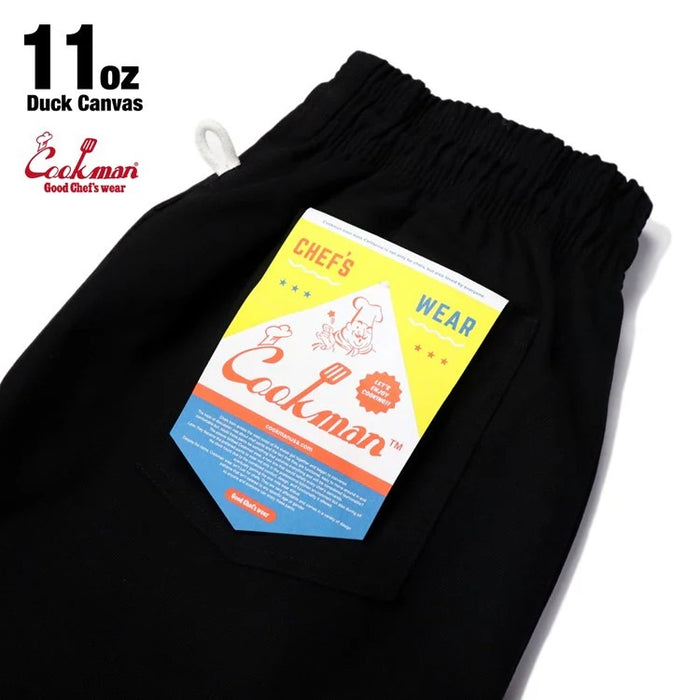 CHEF PANTS DUCK CANVAS - BLACK