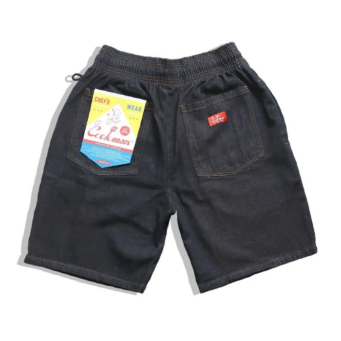 CHEF SHORT PANTS DENIM - BLACK