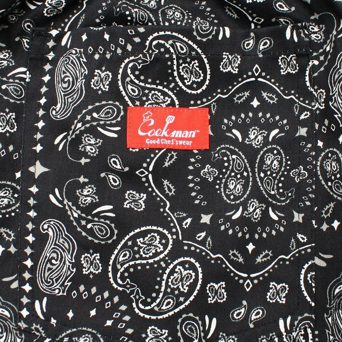 CHEF SHORT PANTS PAISLEY - BLACK