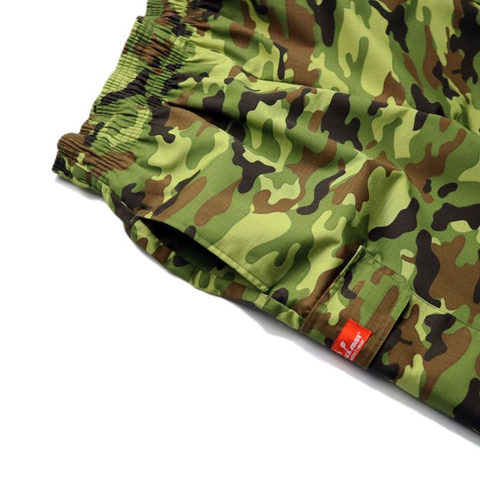 CHEF SHORT PANTS RIPSTOP CAMO GREEN (WOODLAND) - GREEN