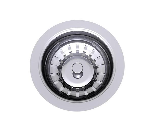 Clark Round Bowl Overmount Kitchen Sink basket waste