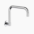 Clark Round Wall Sink Spout Outlet - Chrome - The Blue Space