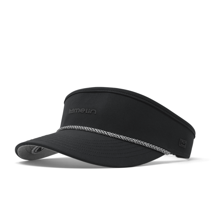 The front, angled view of the melin Coast Hydro  Visor in  Black