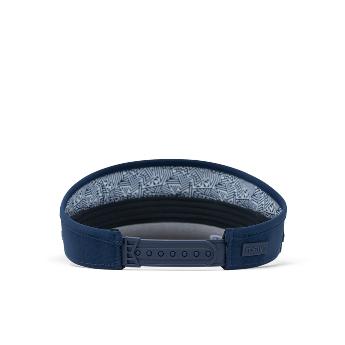 The back view of the melin Coast Hydro  Visor in  Navy
