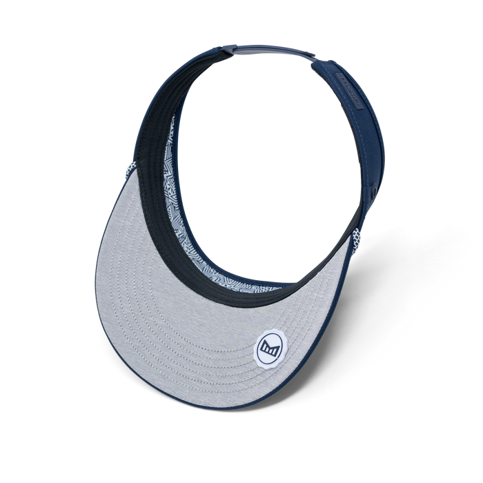 The inside view of the melin Coast Hydro  Visor in  Navy