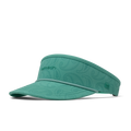The front, angled view of the melin Coast Links Hydro  Visor in  Neon Aqua