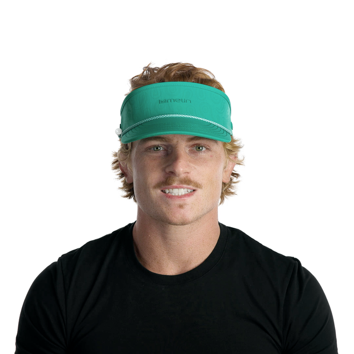 The model-image view of the melin Coast Links Hydro  Visor in  Neon Aqua