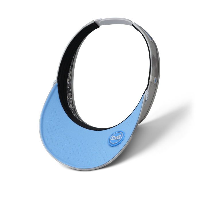 The inside view of the melin Coast Links Hydro  Visor in  Sky / Light Grey