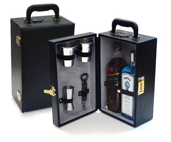 Collins Brothers Vinyl 2-Bottle Travel Bar PMB2