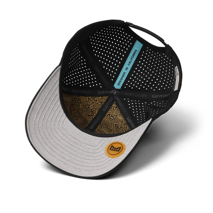 The inside view of the melin Compass Hydro  Vintage Fit in  Black / Gum
