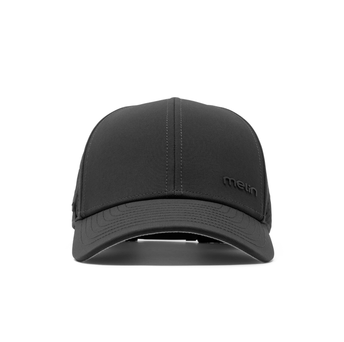The front view of the melin Compass Hydro Vintage Fit in Black