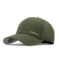The front, angled view of the melin Compass Hydro  Vintage Fit in  Canopy / Khaki