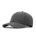 The front, angled view of the melin Compass Hydro  Vintage Fit in  Heather Charcoal