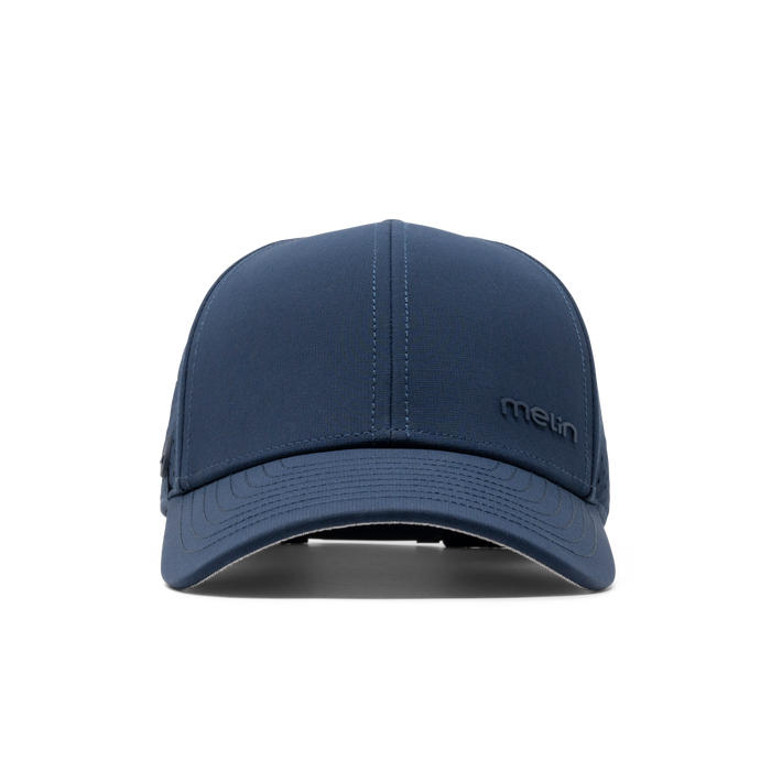 The front view of the melin Compass Hydro  Vintage Fit in  Navy
