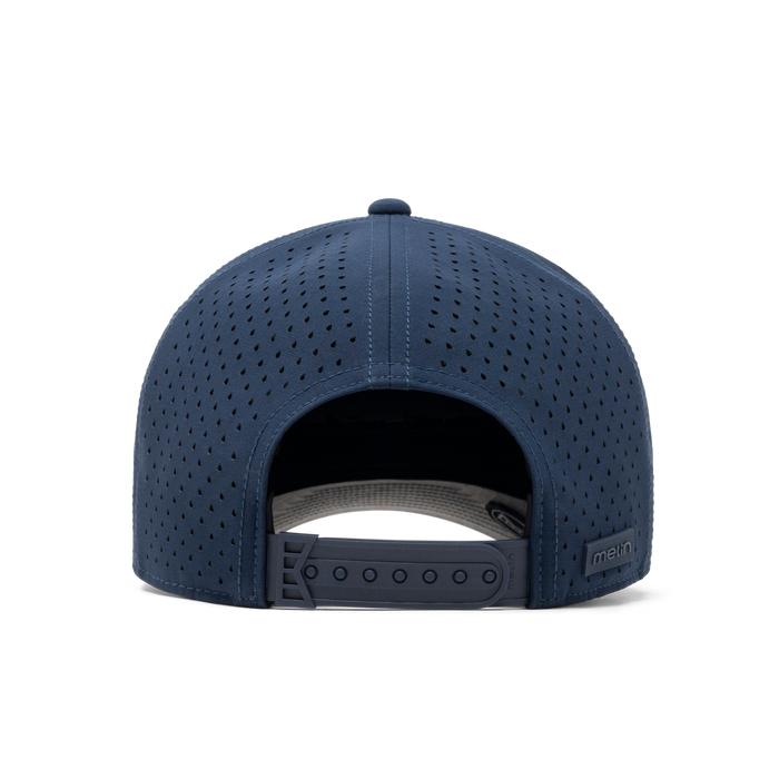 The back view of the melin Compass Hydro  Vintage Fit in  Navy