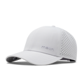 The front, angled view of the melin Compass Hydro  Vintage Fit in  White