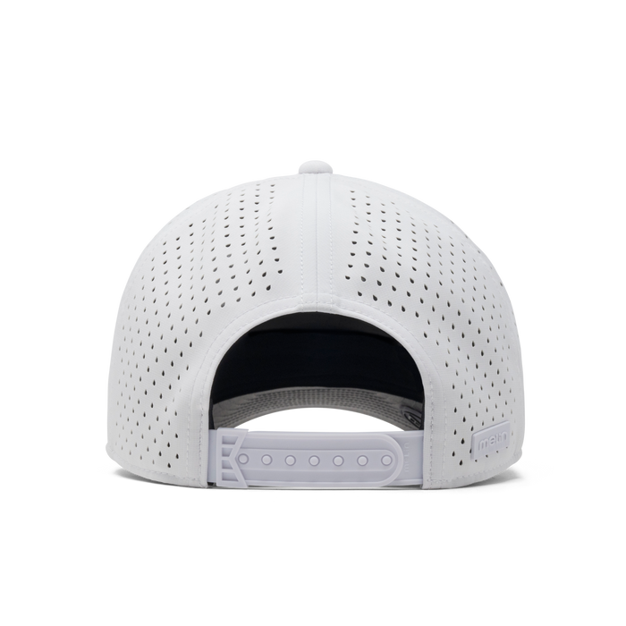 The back view of the melin Compass Hydro  Vintage Fit in  White