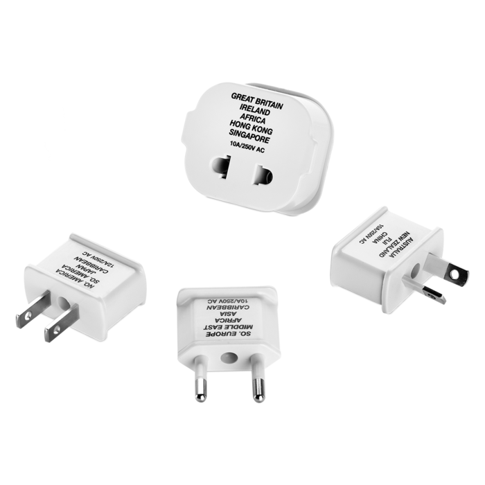 Conair M600ER Travel Smart 4 Piece Adapter Plug Set 036914