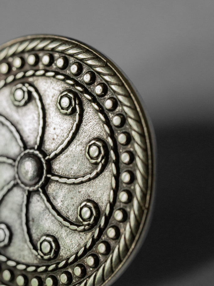 Concho Scarf Ornament - Silver