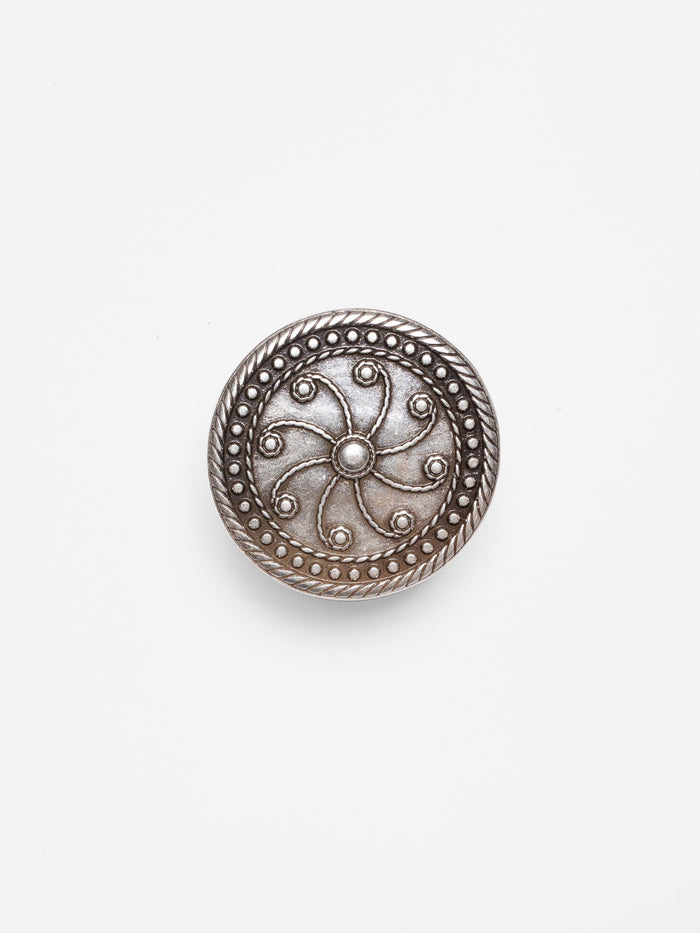 Concho Scarf Ornament - Silver
