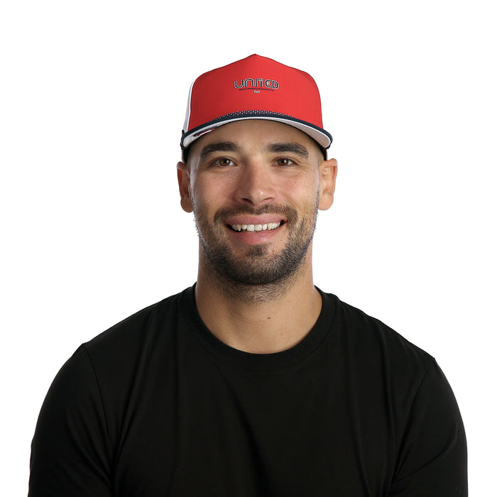 The model-image of melin's Coronado Americana Hydro snapback hat in White / Red / Navy