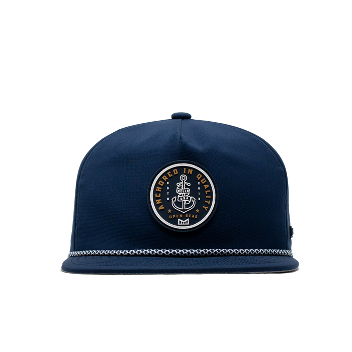 The front view of the Melin Split Crushed Fit Coronado Anchor Hydro hat