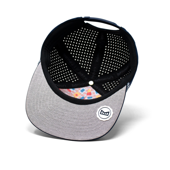 The inside view of the Melin Split Crushed Fit Coronado Anchor Hydro hat